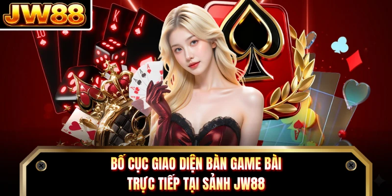 Bố cục giao diện bàn game bài trực tiếp tại sảnh DN88