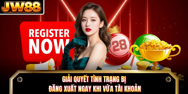 Giải quyết tình trạng bị đăng xuất ngay khi vừa tài khoản